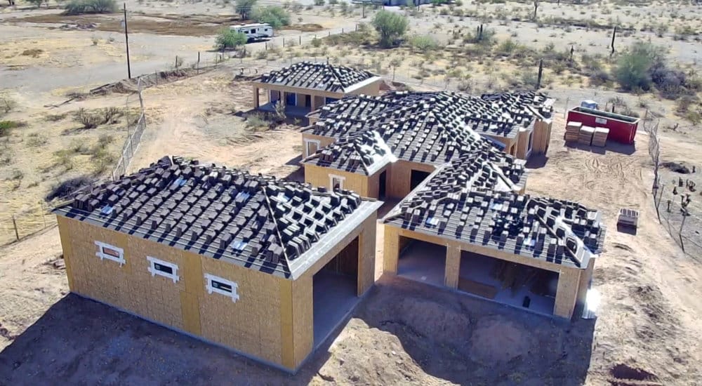 new roof on a house