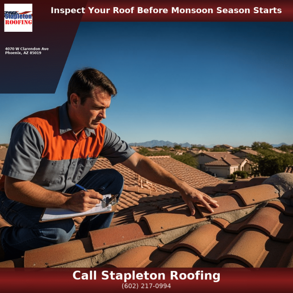 Evaluating tile roof condition in Phoenix before monsoon season
